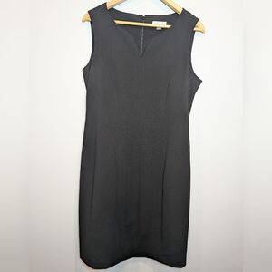 Calvin Klein Women's Size 12 Black Sleeveless Shealth Dress